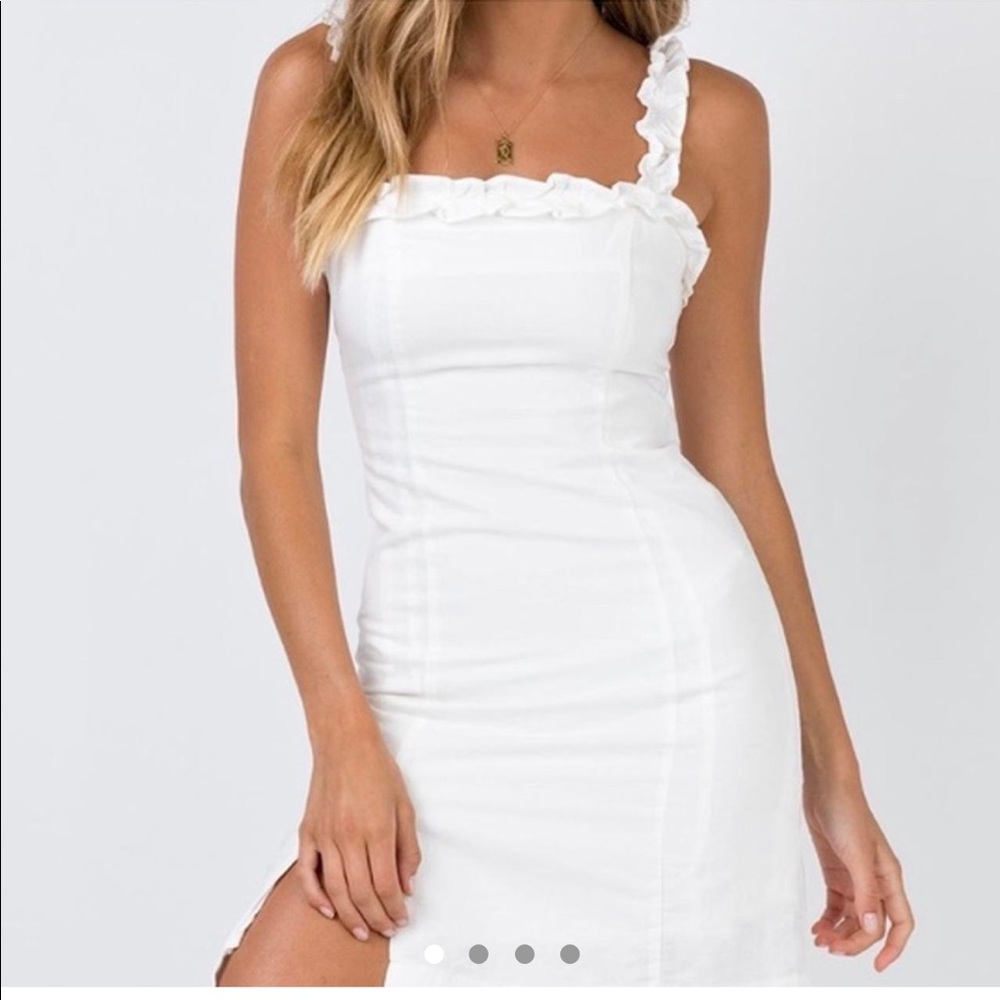 Princess Polly white linen dress